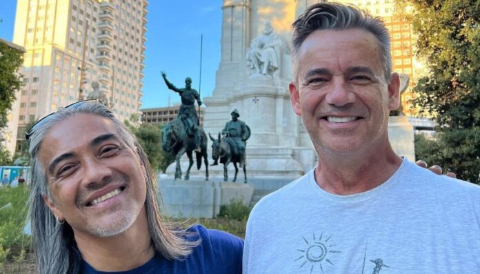 Daran Norris With His Husband Ray Garcia