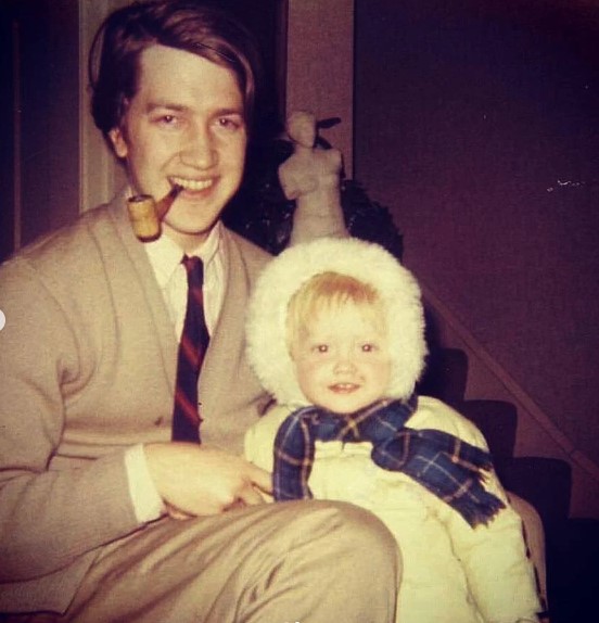 David Lynch With His Daughter 