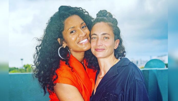 Paola Ramos with her fiancée De’Ara Balenger