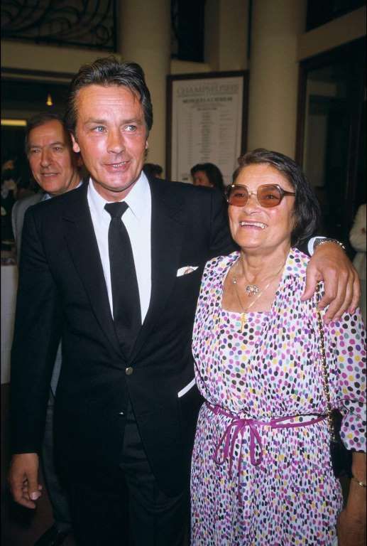 Alain Delon with his mother Edith