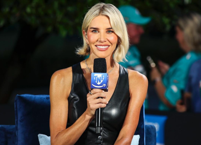 Charissa Thompson's Skinny Body Unveiling Her Fitness Secrets Charissa Thompson at Hard Rock Stadium on the set of Thursday Night Football