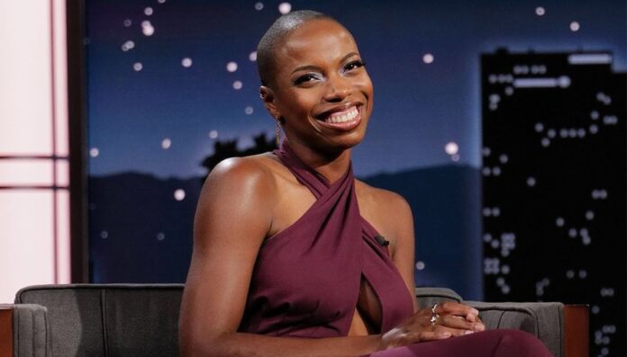 Sasheer Zamata at Jimmy Kimmel Live show Sasheer Zamata at Jimmy Kimmel Live show