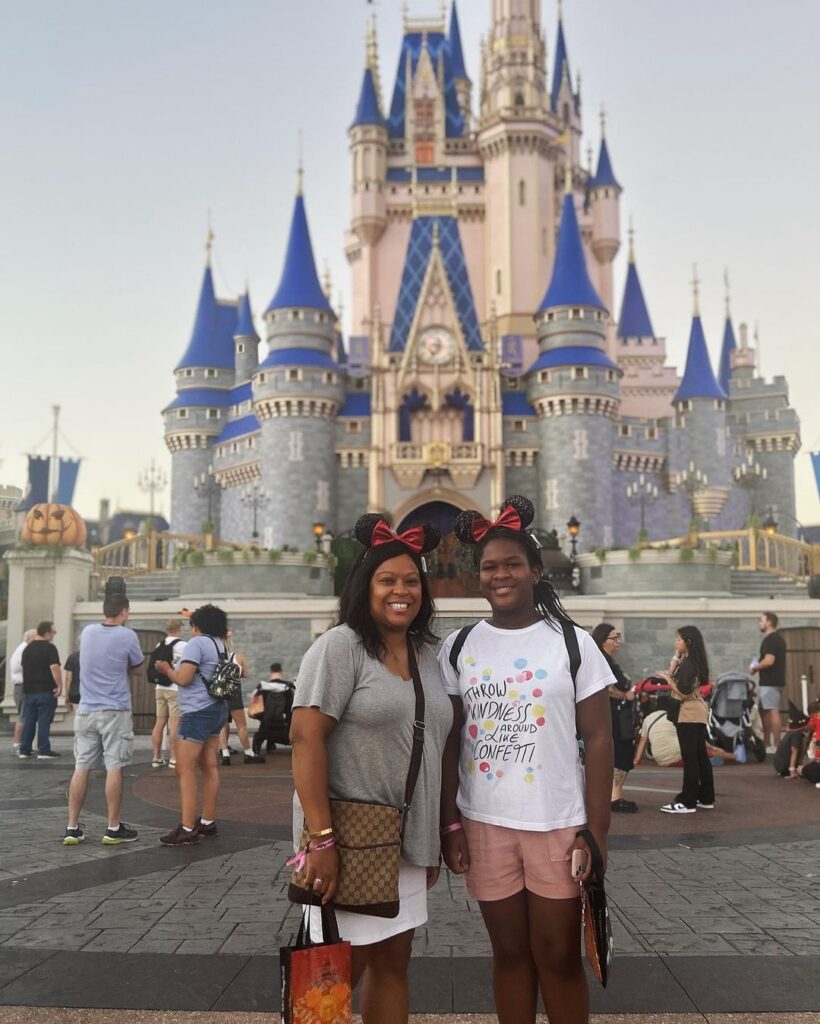 Towanda Brunson visited Disneyworld with her daughter in October 2023.