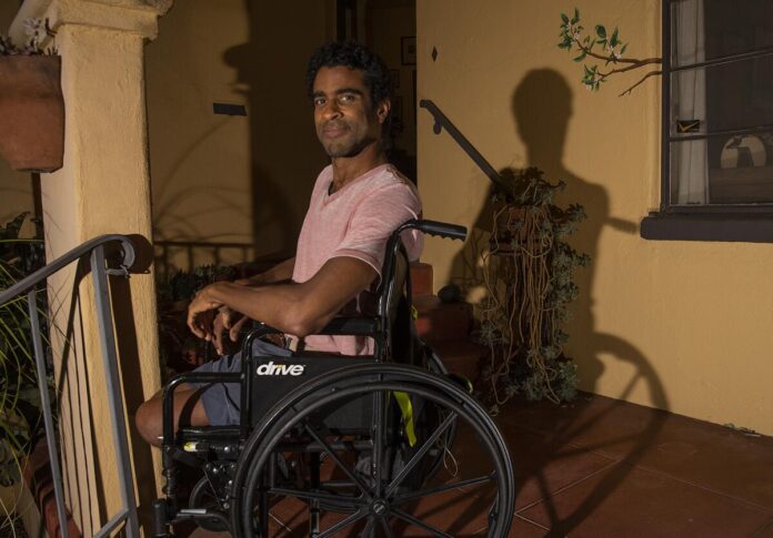 Obi Ndefo In A Wheelchair Obi Ndefo In A Wheelchair