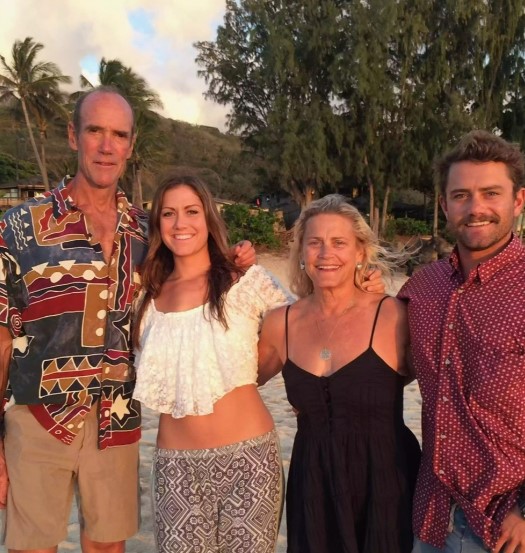 Michael Newman alongside his wife Sarah, daughter Emily Bright, and son Chris Newman