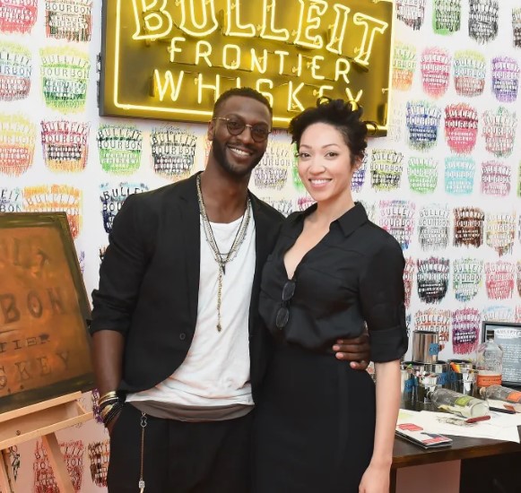 Actor Aldis Hodge and his ex-girlfriend, Harmonia Rosales