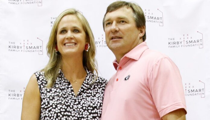 Kirby Smart With His Wife Kirby Smart With His Wife