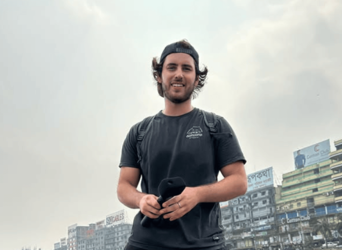 Luke Damant is a travel vlogger who recently posted a photo suggested he had passed. The post was a joke. Luke Damant is a travel vlogger who recently posted a photo suggested he had passed. The post was a joke.