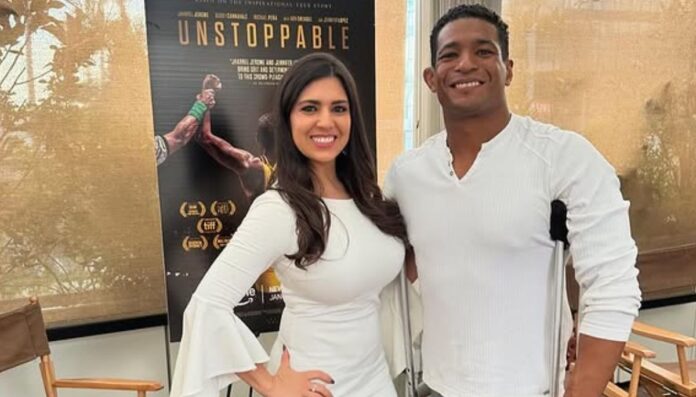 Anthony Robles With His Wife Anthony Robles With His Wife