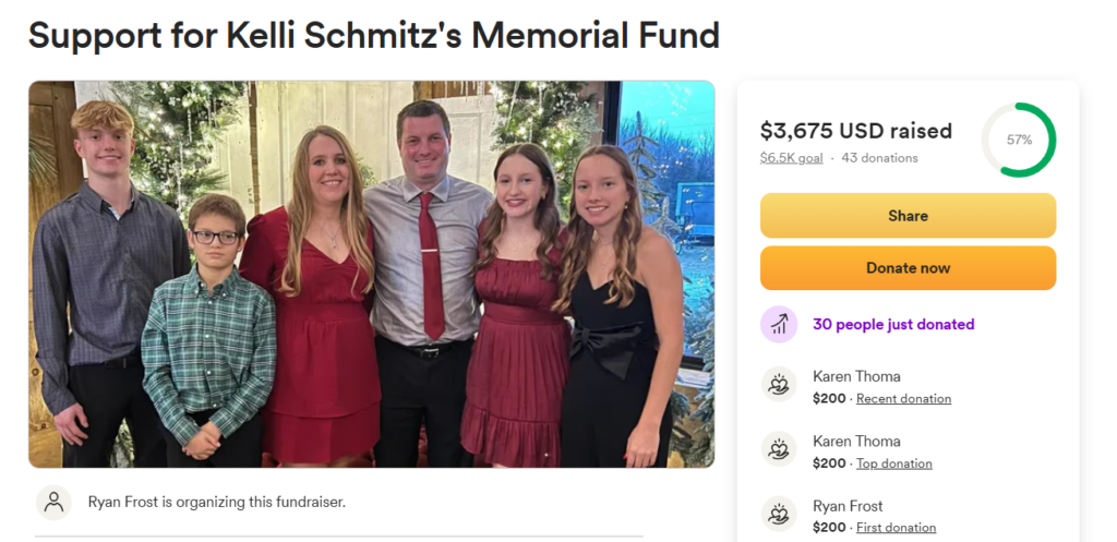 Ryan Frost is organizing the fundraiser to support her family